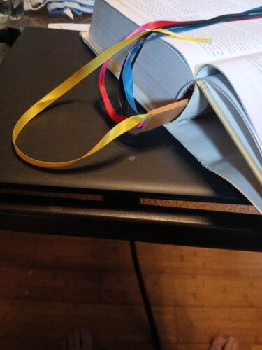 Multi Colored bookmark ribbons, page book marker, Bible study, hymnal, journal - Picture 4 of 7