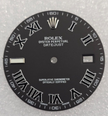 Genuine Factory Rolex Dial Black Wimbledon Roman 41mm Datejust 116300 11 G2U