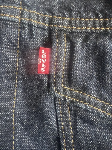 Levi’s Herren Neu Dunkelblau Jeans Denim Trucker Jacke Gr. M - Bild 4 von 7