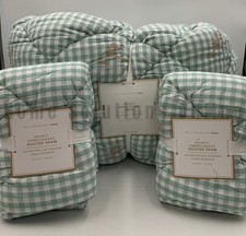 Pottery Barn Teen Quincy Embroidered Full/Queen Quilt 2 Standard Shams T1077