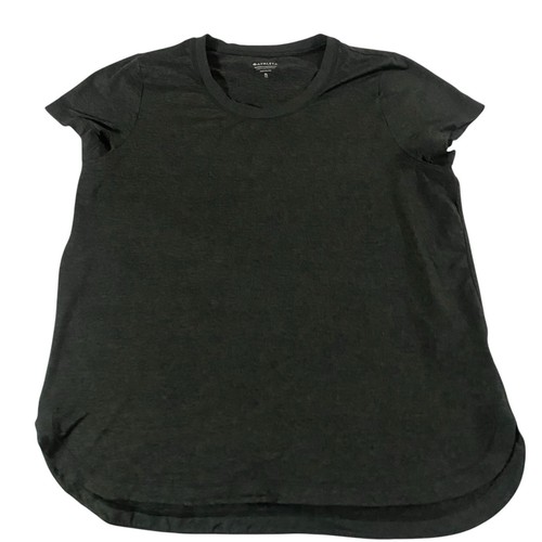 Athleta T-Shirt Women Tall Girl XL Short Sleeve Crew Neck Boat Hem Gray Outdoor - Picture 1 of 4