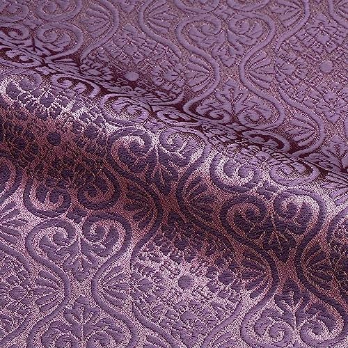 Kyoto Nishijin Brocade Fabric 27.6 x19.7in Wisteria Pattern Purple Fuji Japan