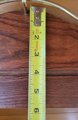 Vintage Homco Home Interior Holz Regal Messing Kapitän Schiene Platte Nut LESEN - Bild 17 von 22