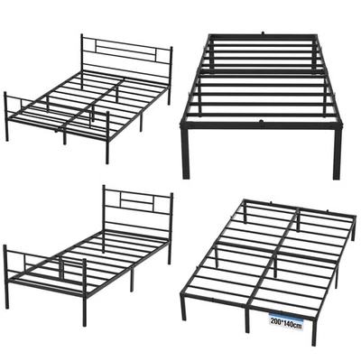 Faltbares Metallbett Bettrahmen 90/140 × 200cm Bettgestell Einzelbett Doppelbett - Bild 1 von 4