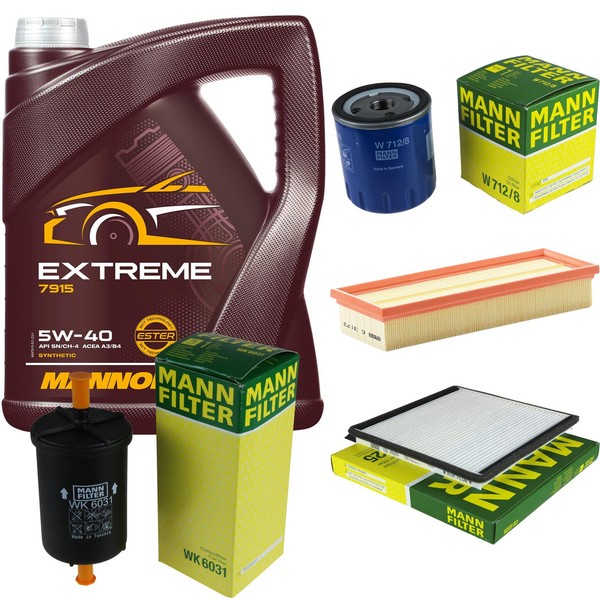 Mann Inspektionspaket 5L Mannol Extreme 5W-40 FüR CitroëN Berlingo 1.8I Xsara-image