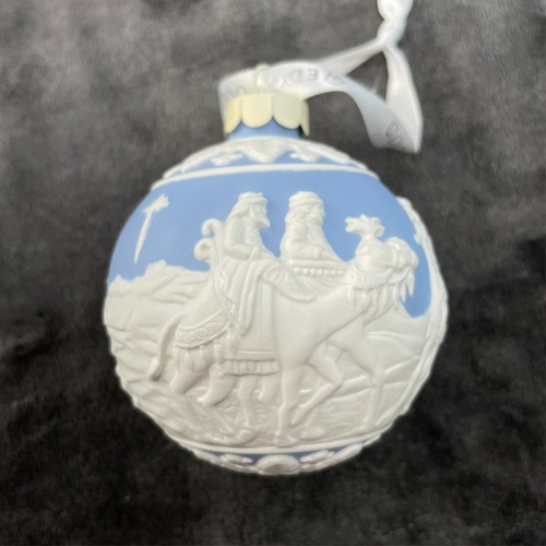 BOLA DE JASPE MADERA DE CUÑA ADORNO TRES HOMBRES SABIOS - AZUL RARO DIFÍCIL DE ENCONTRAR - Imagen 10 de 12