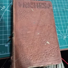 Riches by Rutherford 1936 Watch Tower Bible & Tract Society Hardcover VINTAGE 