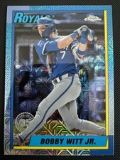 2025 Topps Series 1 #T90C-56 Bobby Witt Jr. Silver Pack Chrome Mojo Royals