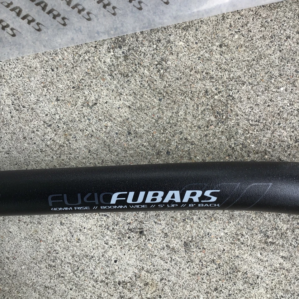 Chromag Fubars FU40 Handlebar 31.8mm Clamp 40mm Rise 800mm Black Aluminum - Image 3 of 4
