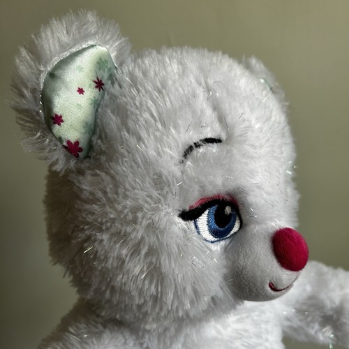 2015 Frozen Fever White with Shimmer Build-a-Bear Plush Bear - Elsa Foot - Picture 6 of 7