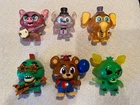 FNAF Funko Lot 6 Five Nights Freddys Orval, Pig, Helpy, Foxy, circus glow breach