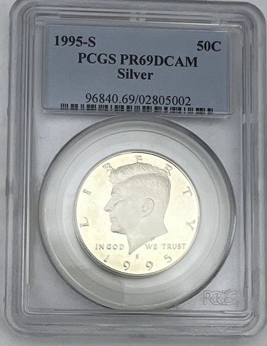 1995-S Kennedy Silver Half Dollar PCGS-PR69 DCAM