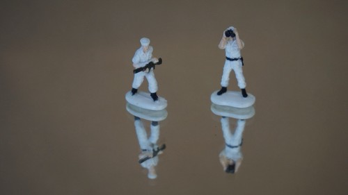 Military Micro Machines Mixed Sailor Set of 2 in Navy White
