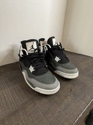 Nike Jordan 4 Retro Fear 2024 Black White Grey Men Size 11