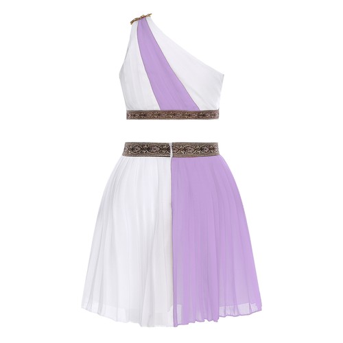 Kinder Mädchen Outfit Kostüm Karneval Set Cosplay ärmellos Prinzessin griechisch - Bild 27 von 34