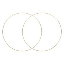 2 Pcs Dream Catcher Rings,Metal Floral Hoops 12 Inch Macrame Hoops Rings,Gold