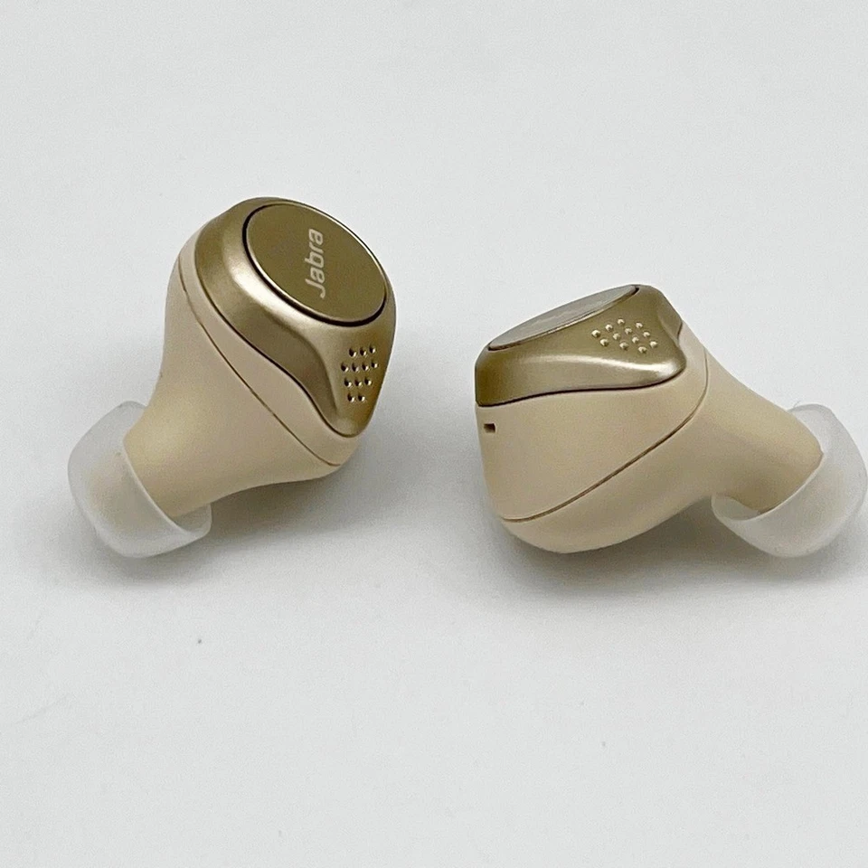 Fones de ouvido Jabra Elite 75t L+R – Bege dourado – Novas baterias – Sem estojo – Limpo - Imagem 4 de 4