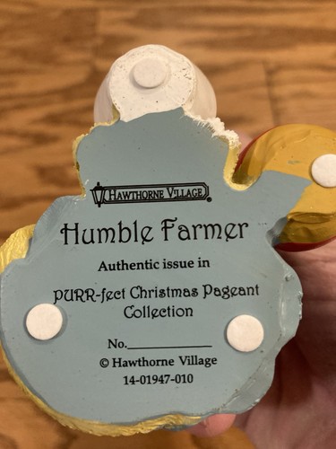 Hawthorne Village Humble Farmer PURR-fect Weihnachtsfestzug Krippe Katze - Bild 6 von 6