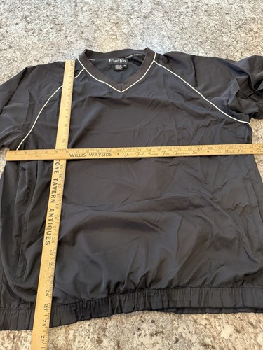 Footjoy Golf Short Sleeve Pullover Windshirt Windbreaker Golf Jacket Black Large - Picture 4 of 7