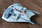 Vintage 1980 Star Wars Die Cast Snowspeeder Kenner Diecast Ship Missing Rear Gun
