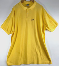 Vintage Le Tigre Polo Shirt Mens 3X Tall Yellow Made in USA Cotton Blend Preppy