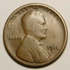 1912 S Lincoln Wheat Cent Penny VG-F   "Actual Coin Pictured -Not Cleaned"