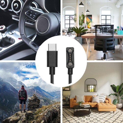 Kabel USB typu C do Polar Pacer Pacer Pro Smart Watch Fitness Tracker Bransoletka - Zdjęcie 4 z 8