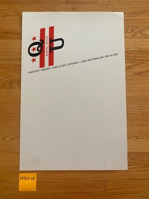 Aesthetic Apparatus - Q and not U Black Eyes 12.5x19 Gig Poster Type Fonts Art