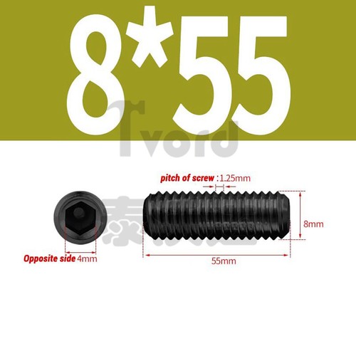 Grub Screws M1.6 M2 M2.5 M3-M24 Socket Cup Point Hex Allen Set Screws 12.9 Black - Picture 104 of 202