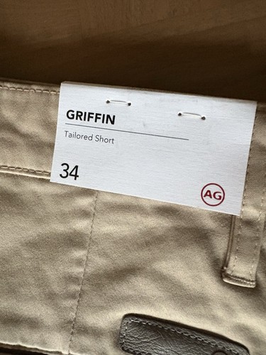 AG Adriano Goldschmied Herren GRIFFIN Tailored SHORTS Slim Fit 34x10 braun - Bild 3 von 12