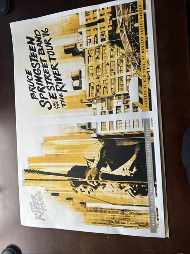Bruce Springsteen River Tour NYC MSG uncut 2 night, rare POSTER ...
