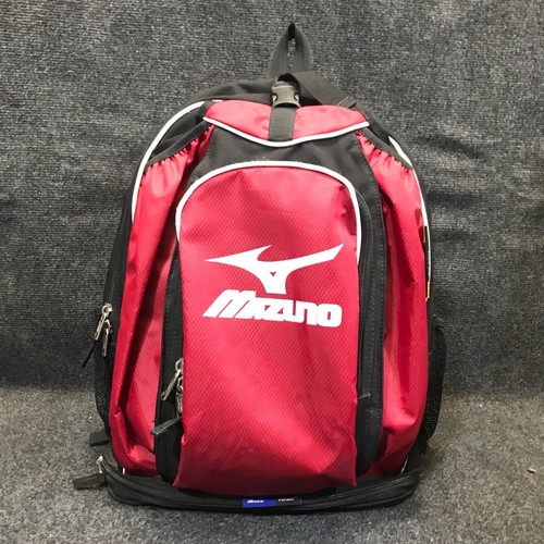Mizuno Classic Pro Batpack Series Baseball / Softball Backpack Red/Black Bag - Picture 11 of 23