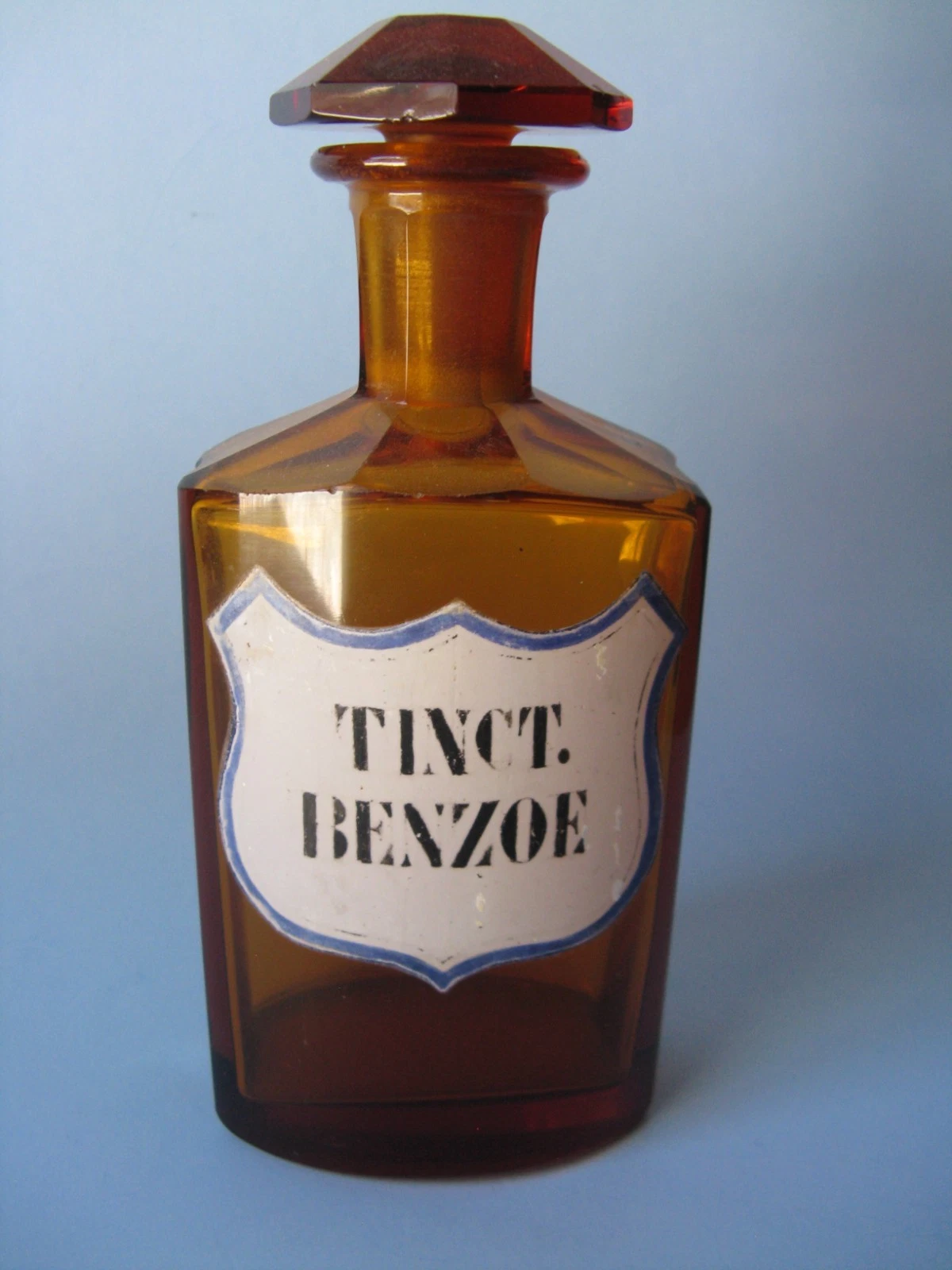Antique Cut Glass Pharmaceutical Jar.