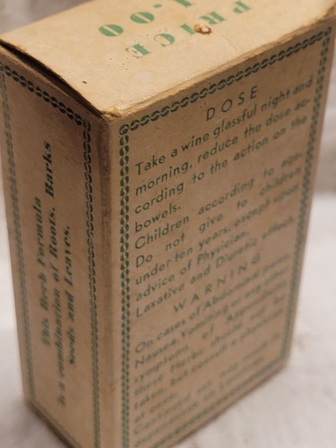 ANTIGUA CAJA MEDICINAL HIERBAS PAWNEE CINCINNATI OHIO IMPRESIONANTES GRÁFICOS INDIOS - Imagen 4 de 7