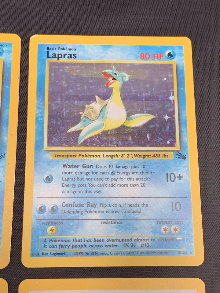 Vintage Rare Holo Pokémon Card Lot WOTC 1999 Base Set 2, Jungle, Fossil - MP/HP - Image 4 of 4