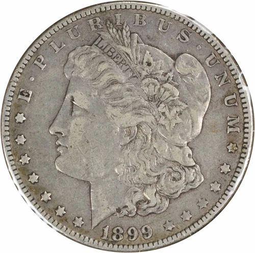 1899-o VAM 5 Morgan Silver Dollar Micro o Wing Lines EF Uncertified #823