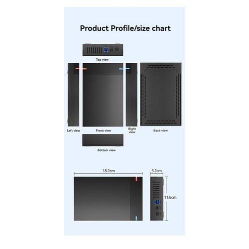 3.5 Inch SATA to USB 3.0 HDD Case - External Hard Drive Enclosure, Data9246 - Picture 10 of 10