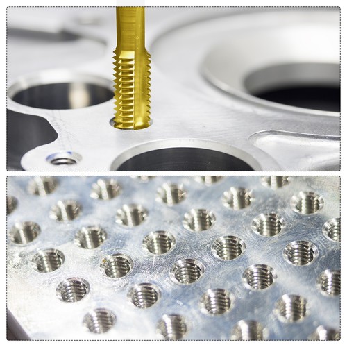 4tlg Gewindebohrer und Bohrer Set M2 x 0,4 Spiralspitze Gewindebohrer 1,6 mm Bohrer Ti-Coated - Bild 7 von 7