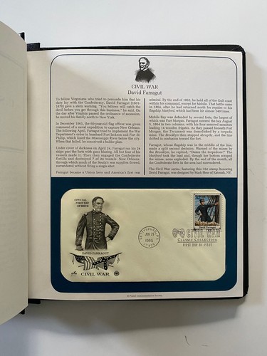 1995 CIVIL WAR U.S. FIRST DAY COVERS POSTAL COMMEMORATIVE SOCIETY STAMP ALBUM - Picture 5 of 24