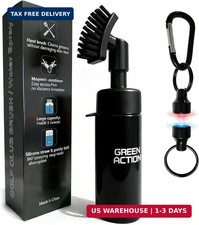 Golf Club Brush with Magnetic Clip  Water Sprayer - 5oz Capacity, Stiff Bristle