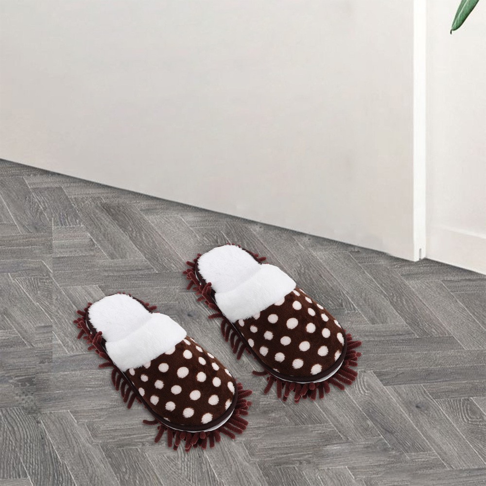 SAOLA Scarpe per pulizia ispessite mop ciabatte coperte per pulizia pavimenti