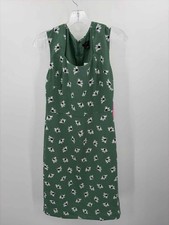 Pre-Owned Ann Taylor Green Size 2 Floral Shift Knee Length Sleeveless Dress