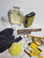 Self-Defense Keychains for Women with Stun Gun, Window Breaker, Alarm & 9 more