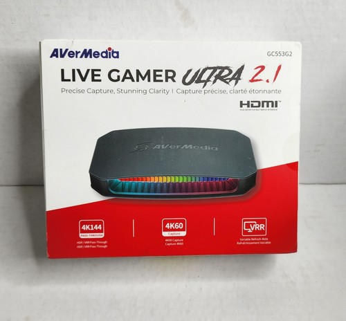 AVerMedia Live Gamer Ultra 2.1-4K Plug & Play Capture Card mit VRR & HDR