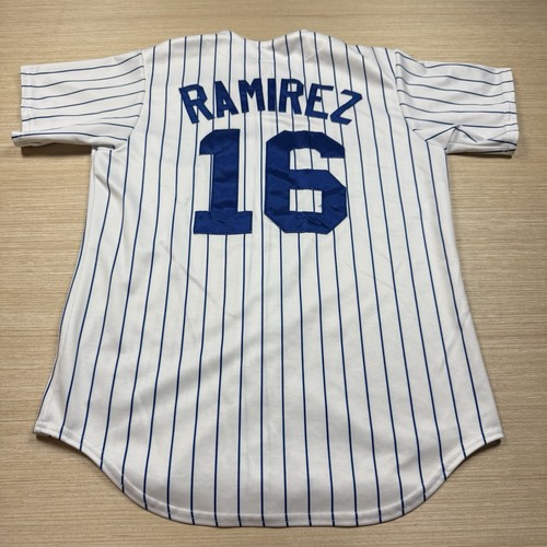 Chicago Cubs Aramis Ramirez Majestic Jersey Pinstriped Medium Stitched Men’s - Picture 3 of 14