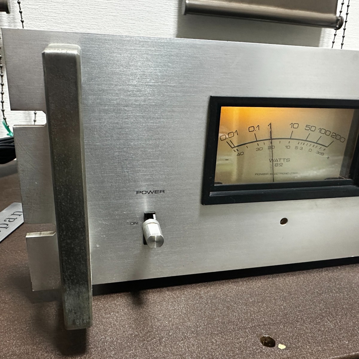 Pioneer M-73 Stereo Power Amplifier AC100V Japan Power On Tested