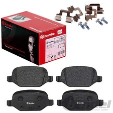 BREMBO BREMSBELÄGE HINTEN für FIAT 500 PANDA (169) PUNTO (188) ABARTH 500