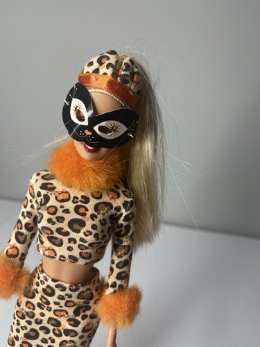 Barbie Maskerade Party Orange Gepard Print Katze Kostüm Halloween Outfit 1998 - Bild 2 von 9