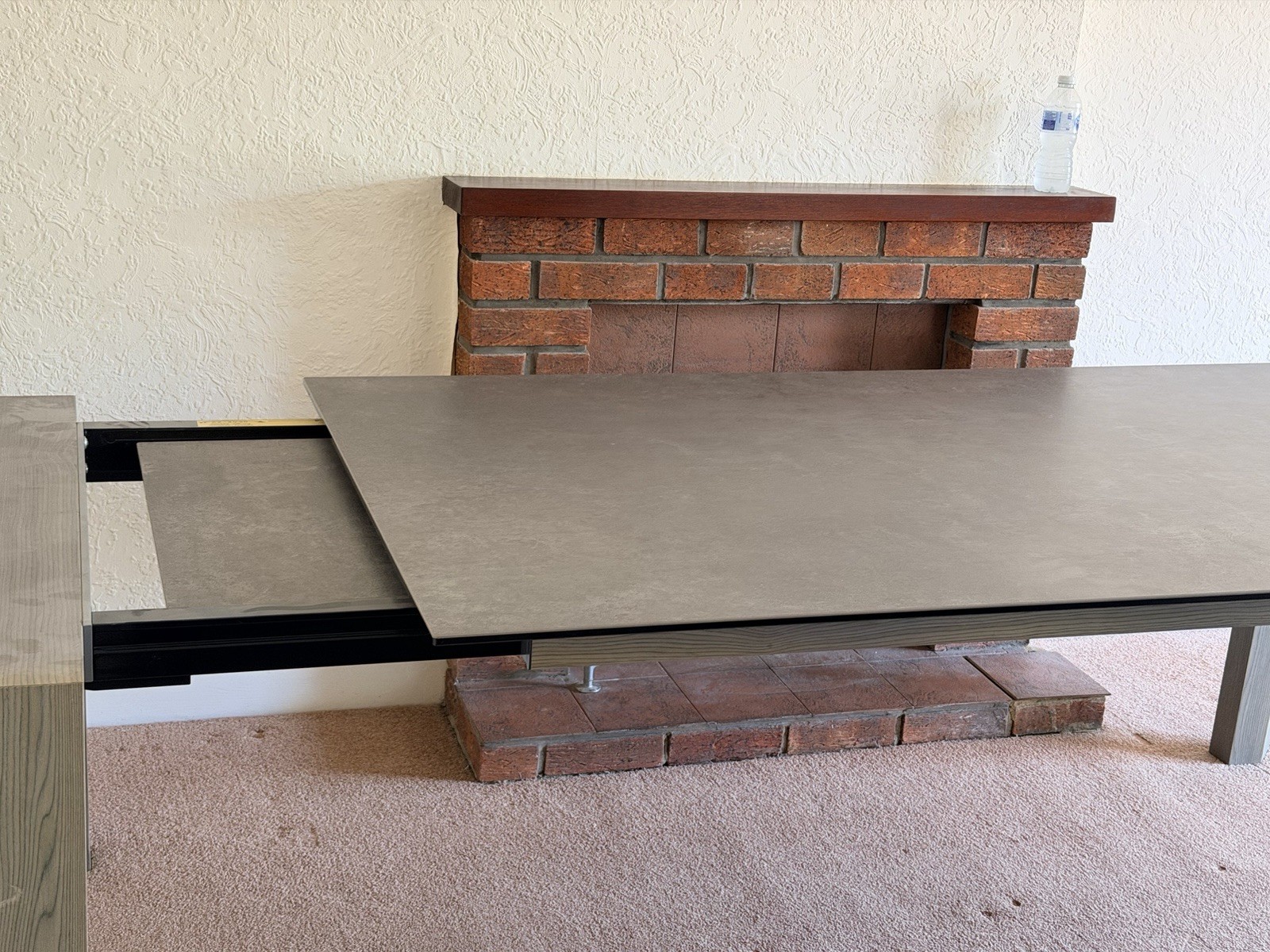 Mobili Fiver, Square extendable dining table, Eldorado, 90x(180) x90 cm, Concrete Effect, Grey, Made In Italy 29 Tarranto Extendable Grey Rectangular Dining Table Ceramic Top 120x80cm