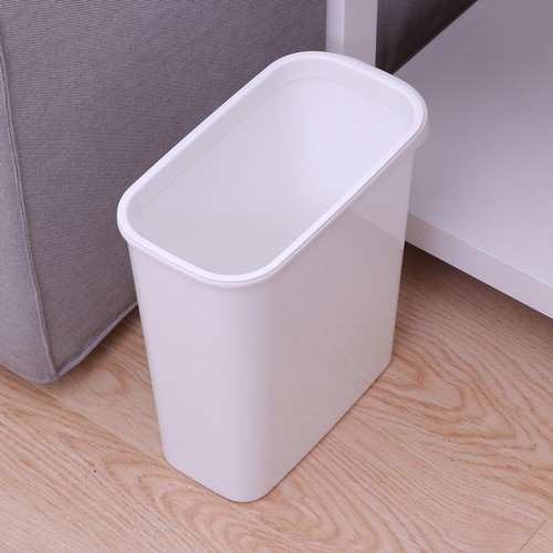 Basura Rectangular Baño Pequeño Basura con Tapa Decorativa - Imagen 6 de 11
